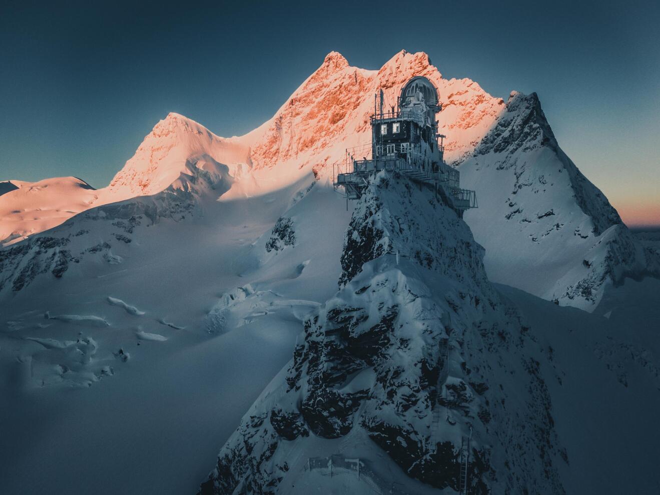 Forschungsstation auf dem Jungfraujoch.