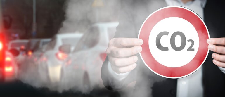 Symboldbild - CO2 im Strassenverkehr